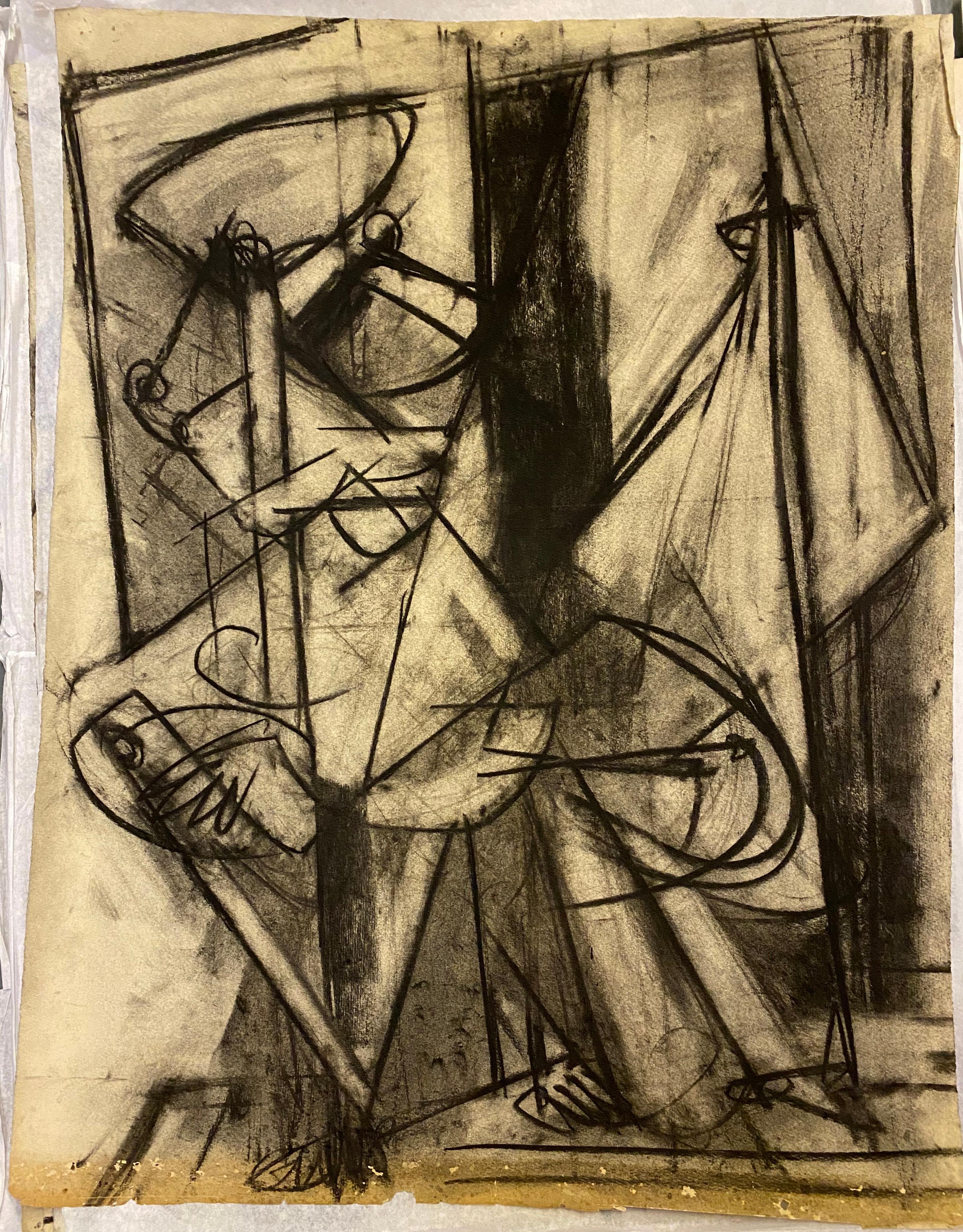 Fritz Bultman Abstract Drawing – Ohne Titel (8-L1)
