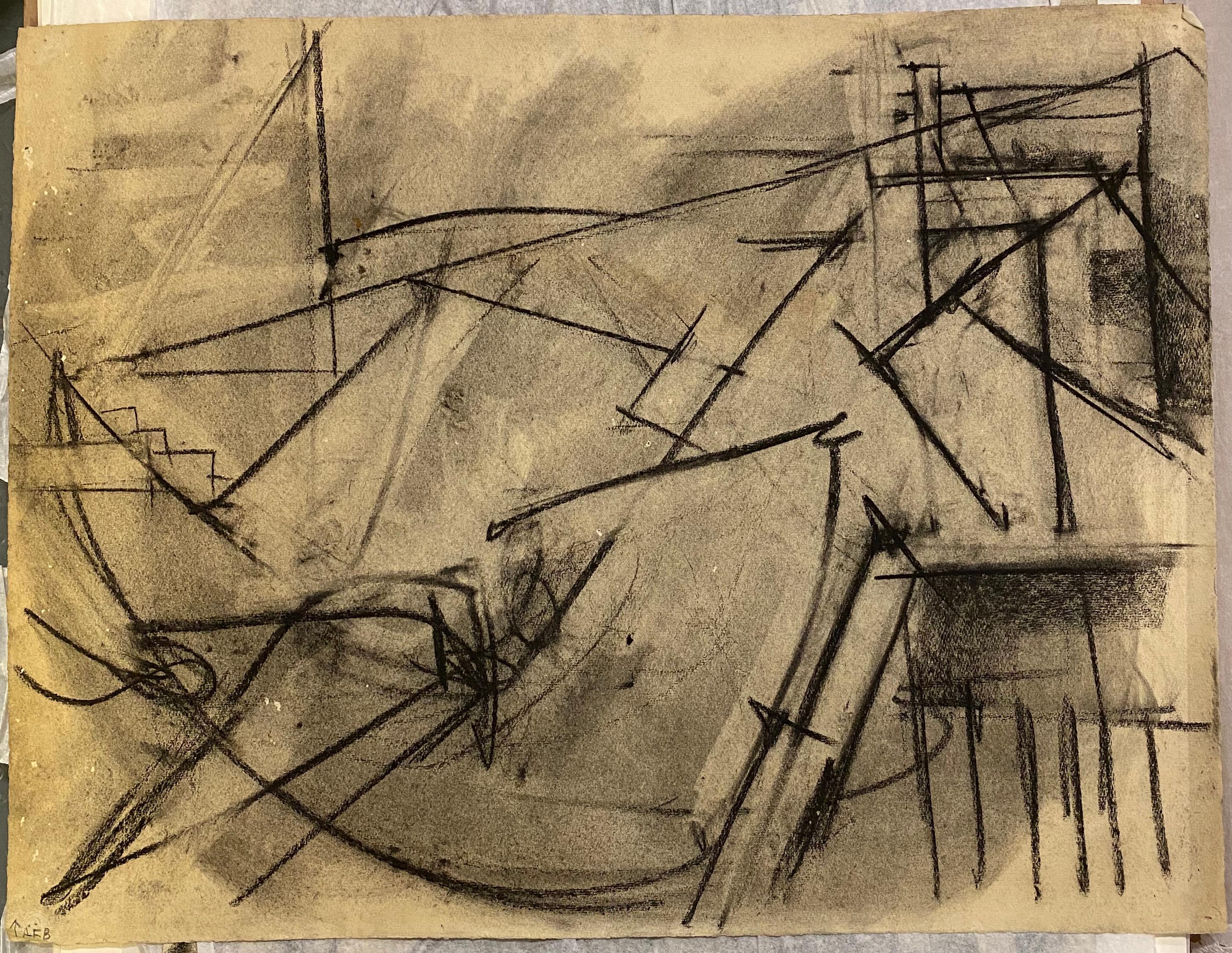 Fritz Bultman Abstract Drawing – Ohne Titel (12-P1)