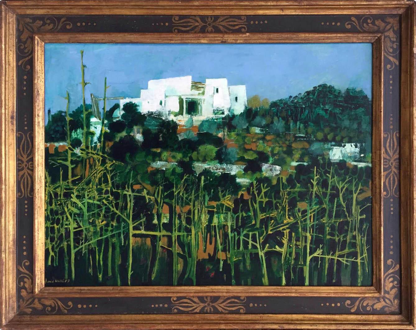 Unknown Landscape Painting - White House, Ibiza