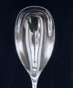 Fork, Spoon and Knife on Black