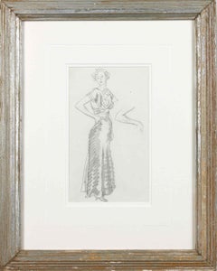 Model in Evening Dress