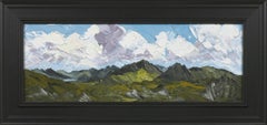 'Snowdon Mountain Range' Original Oil Painting by Welsh artist Martin Llewellyn,