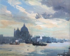 'Shipping at the entrance to the Grand Canal, Venice' by British Impressionist 