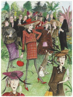 'Delighted with the Outcome' Original Illustration, British social satirist
