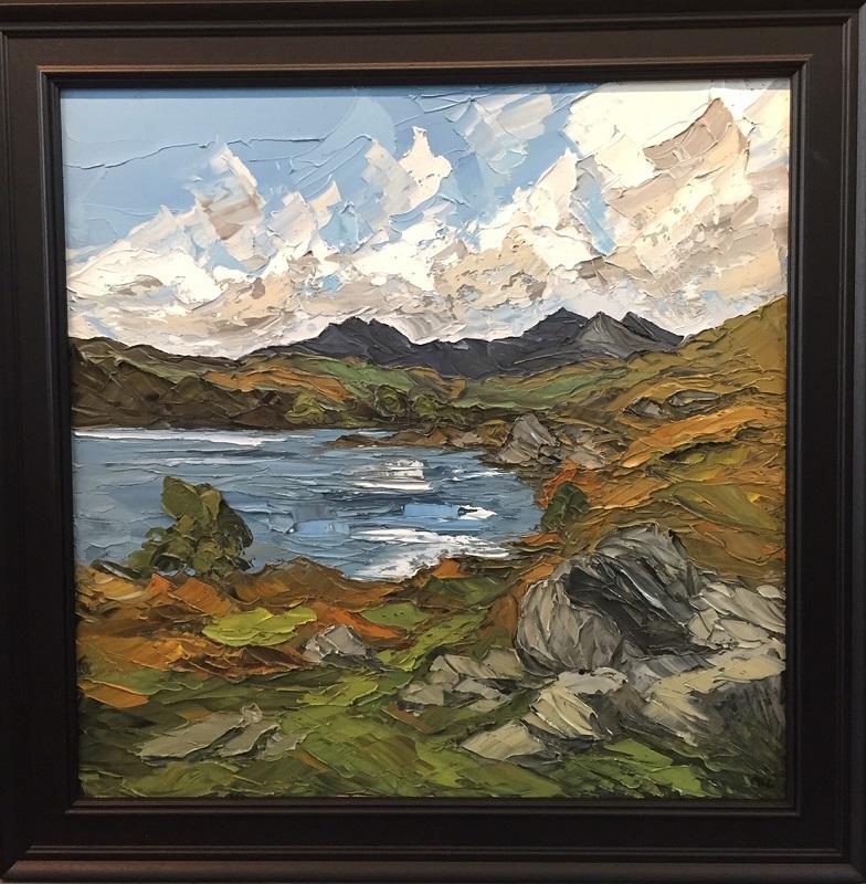 palette knife landscape painting
