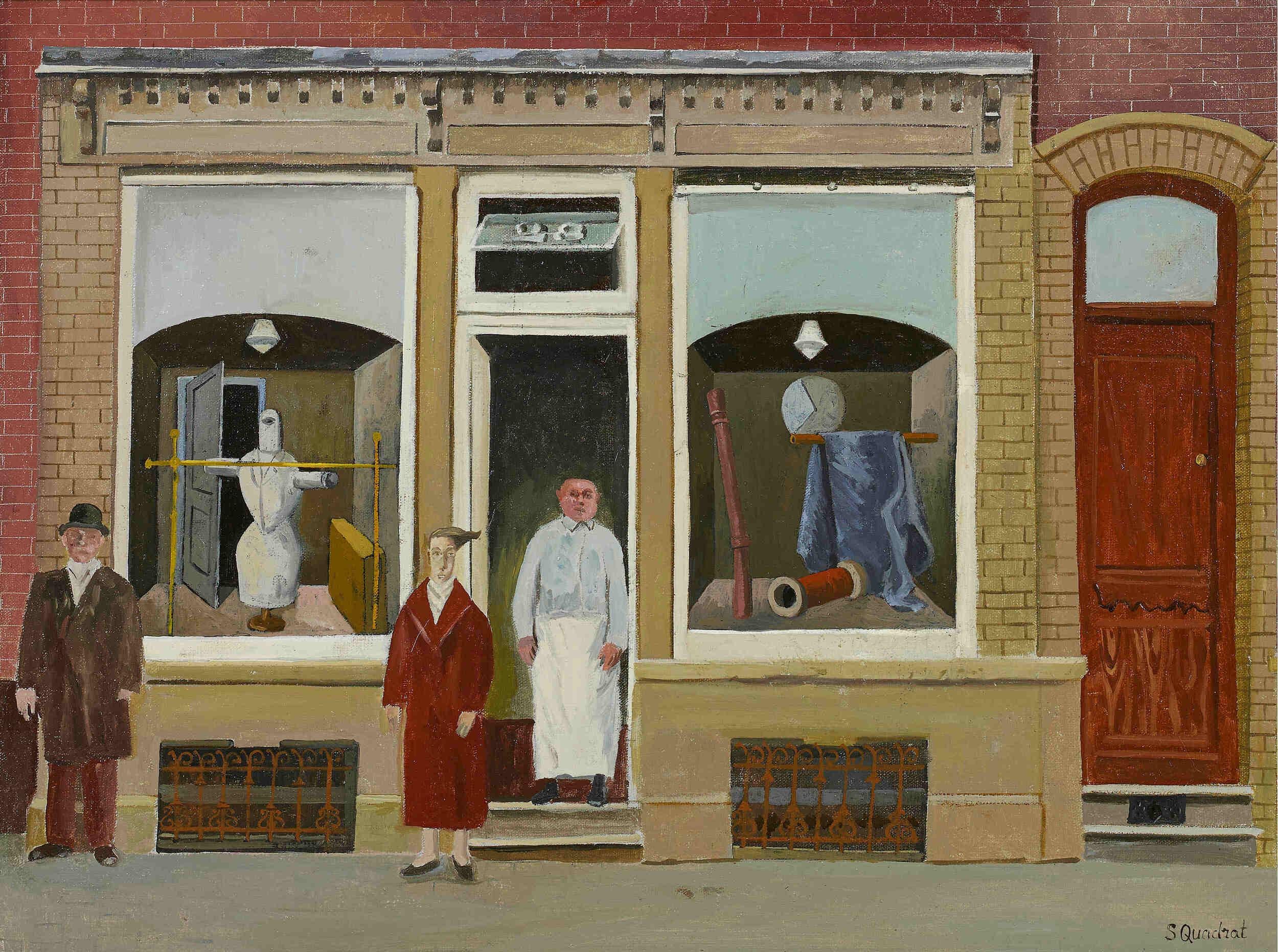 The Belgian Shop - Painting by Simon Quadrat