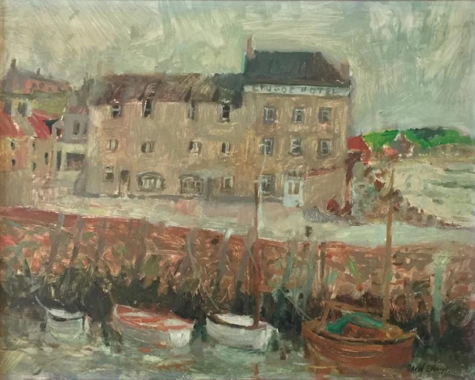 Lower Largo, Fife - Painting Moderno di David Ewans