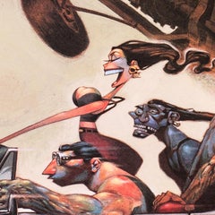 Glenn Barr, "Hot Rails to Hell", Lithograph, 2018