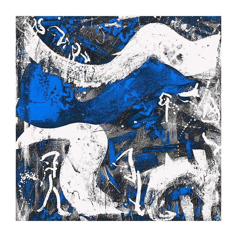 Christophe Tissot Abstract Print - "Boréale ailleurs"