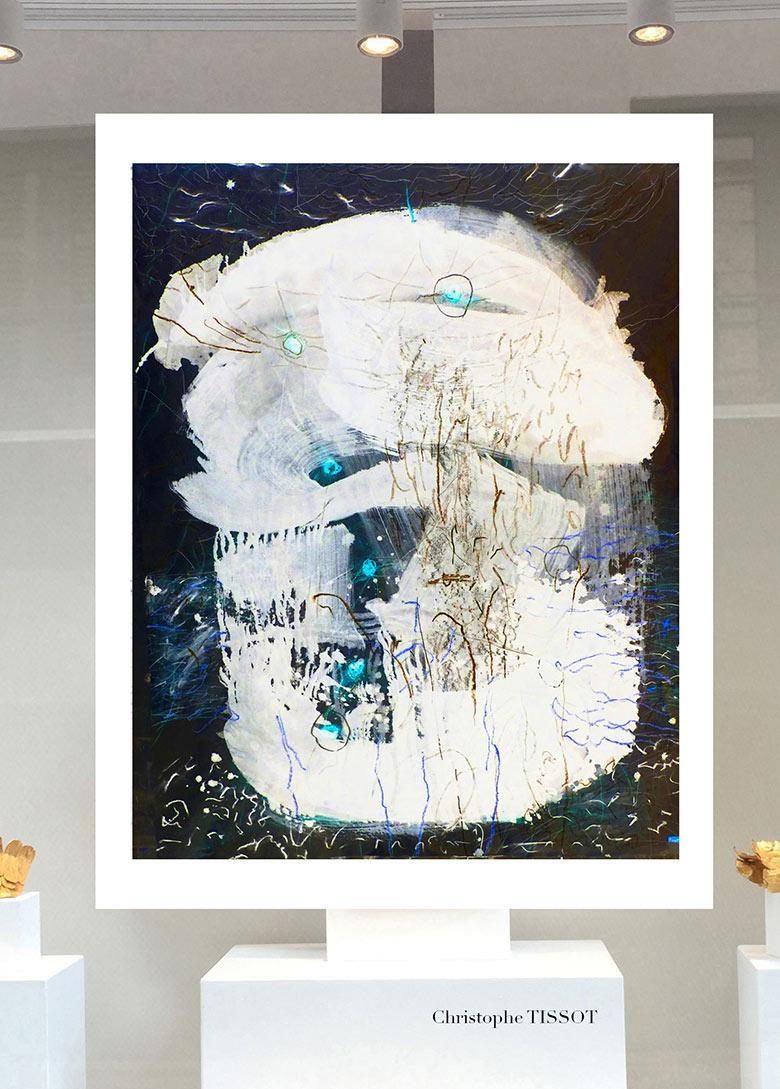 Christophe Tissot Abstract Print - "Rêver bleu"