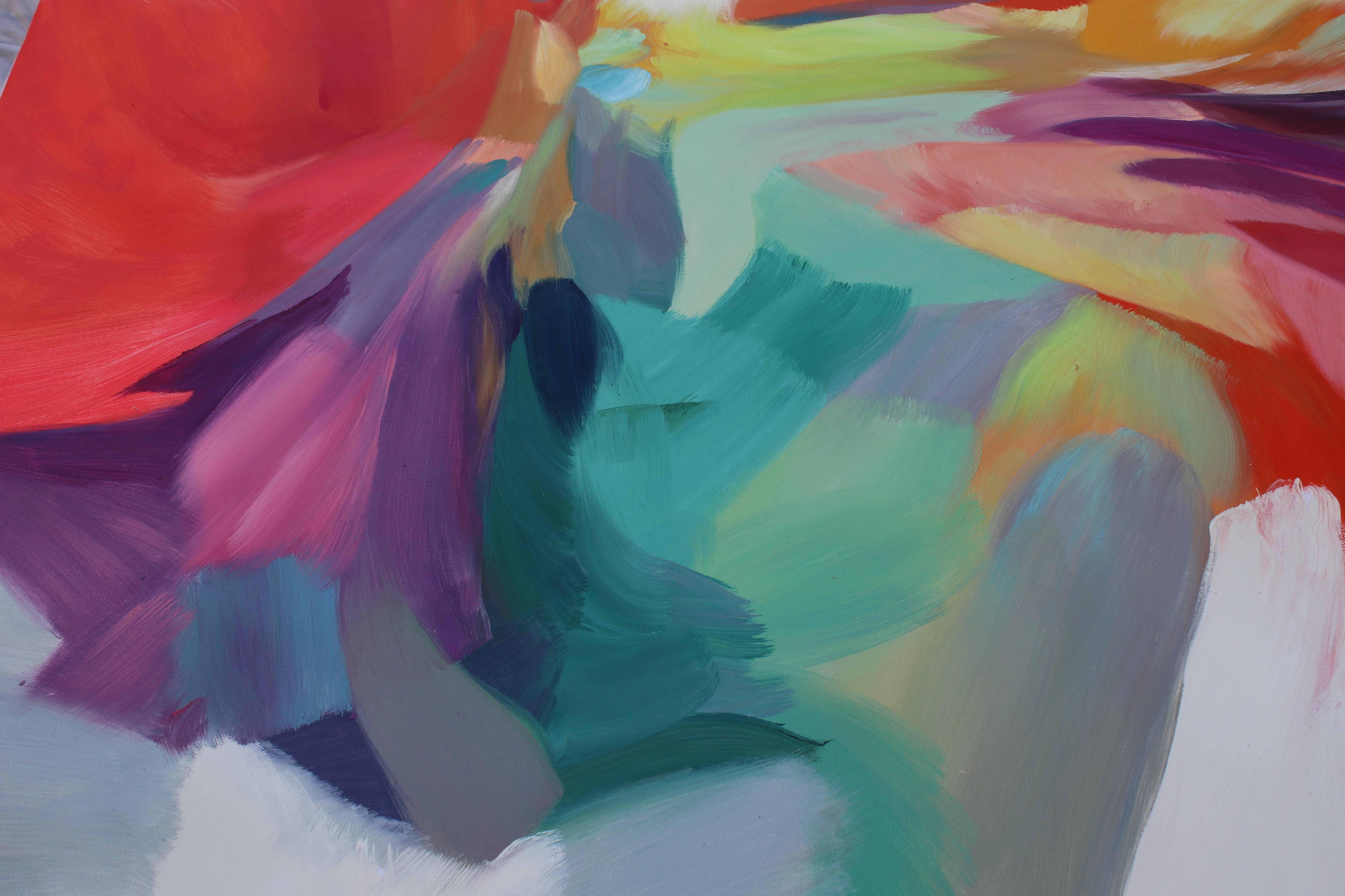 abstract flow painting