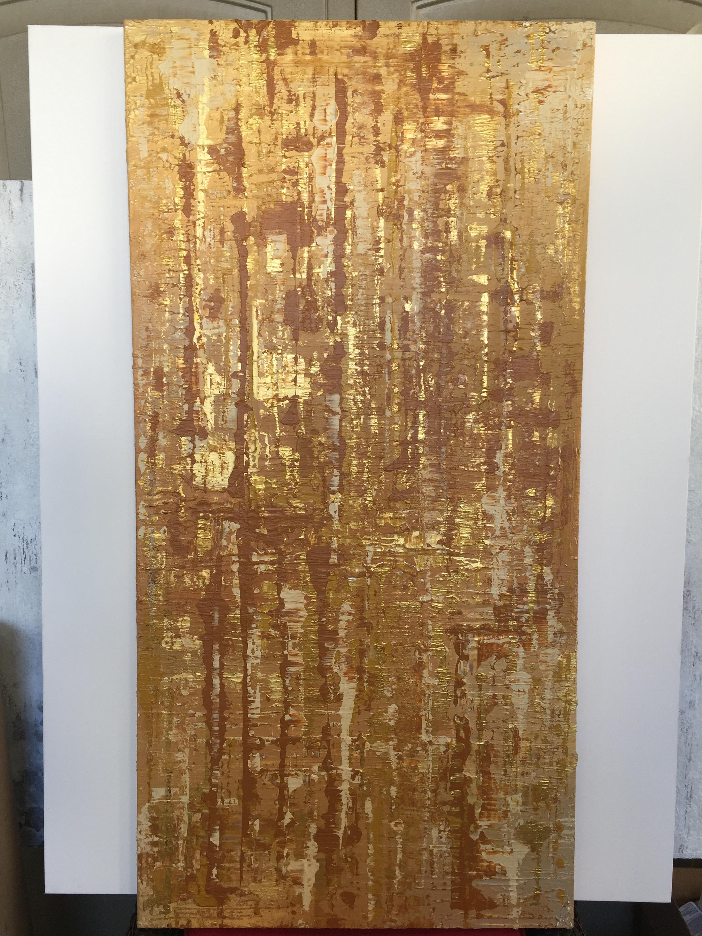 24 x 48” inches, Mixed
Media on Stretched Canvas:
Acrylic, Stucco, Modeling
Paste - Heavy Textured
2016 in Los Angeles, CA

TEXTURED ABSTRACT ART
Irena Orlov's textured abstract art is where my paintings really jump off the canvas, giving a new and