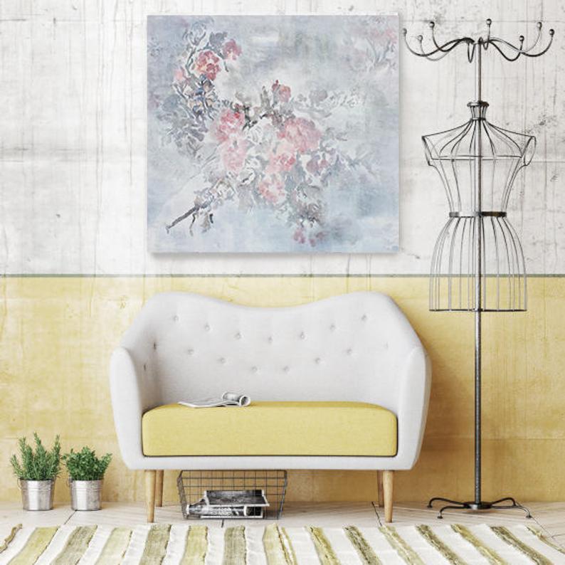 shabby chic paintings on canvas