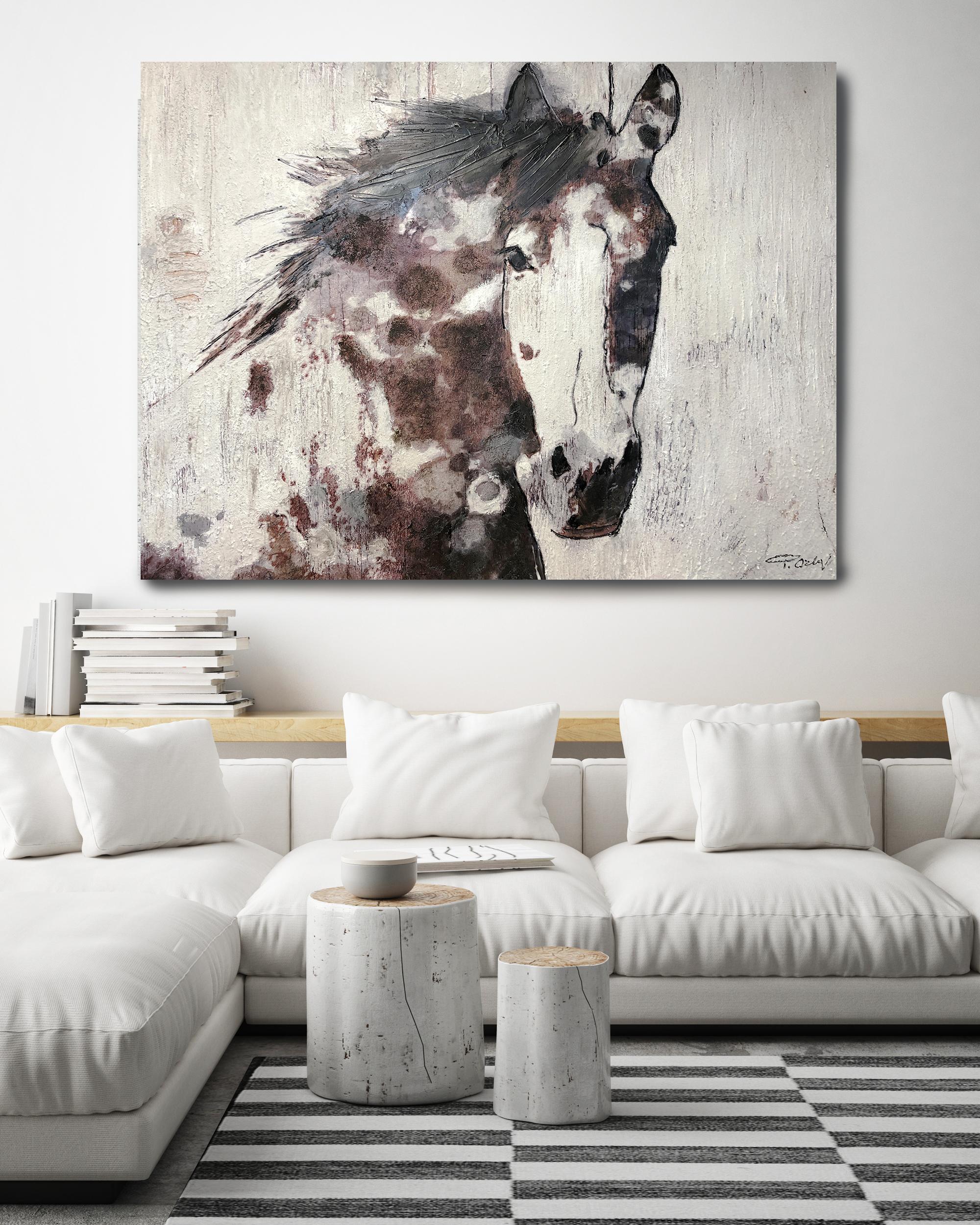horse painting canvas