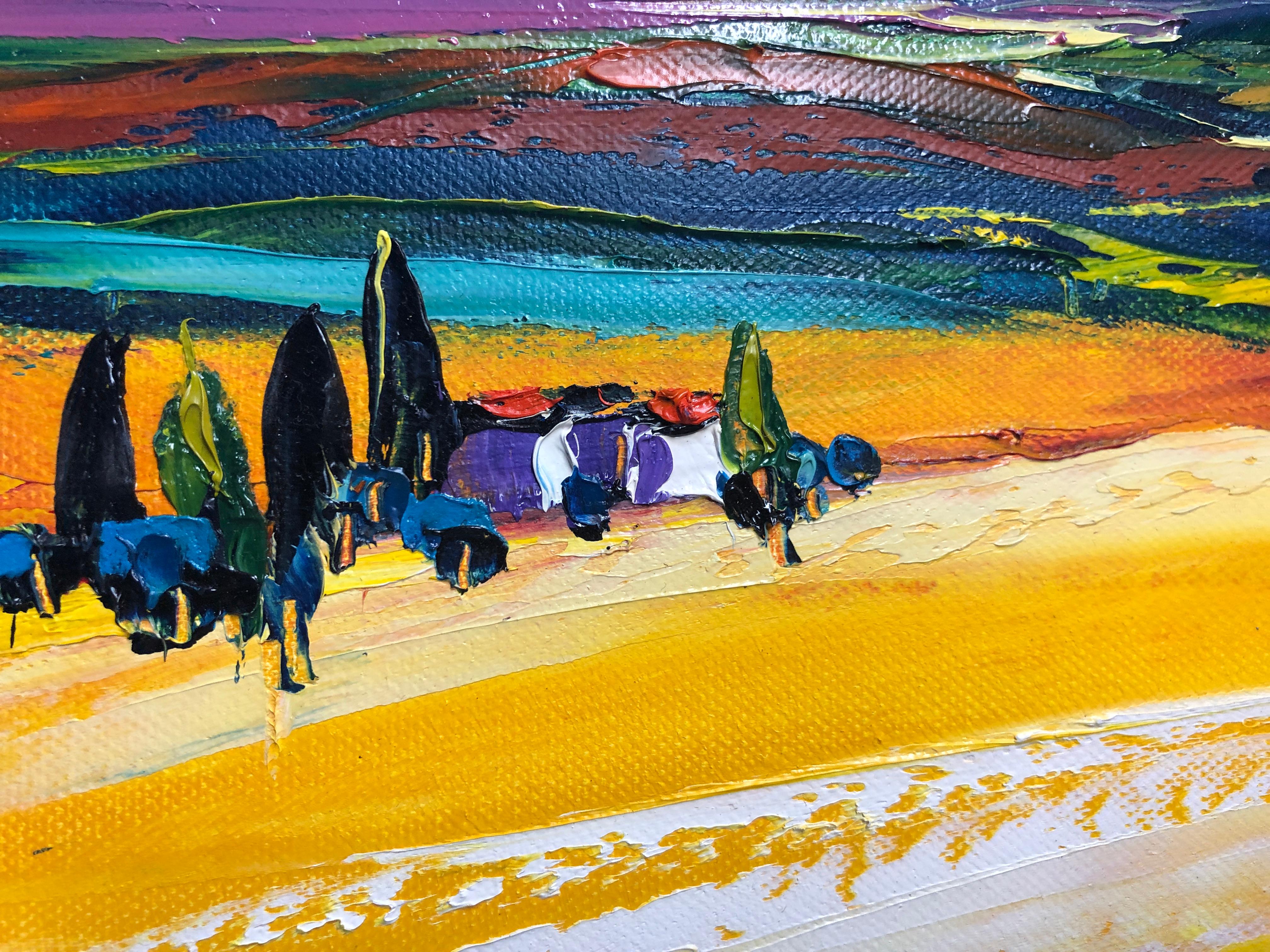 palette knife landscape painting
