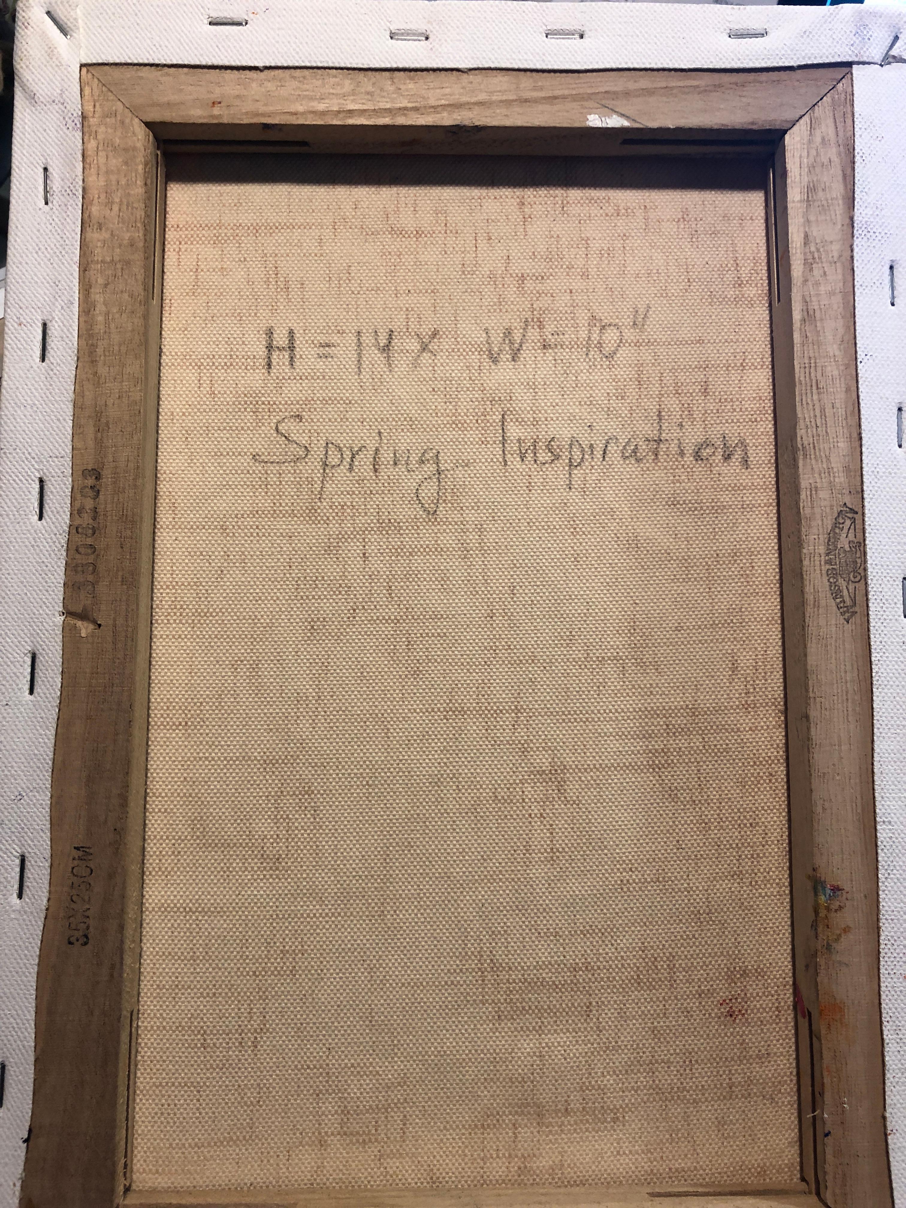 Spring Inspiration Still Life Oil Painting Palette Knife 14 x 10