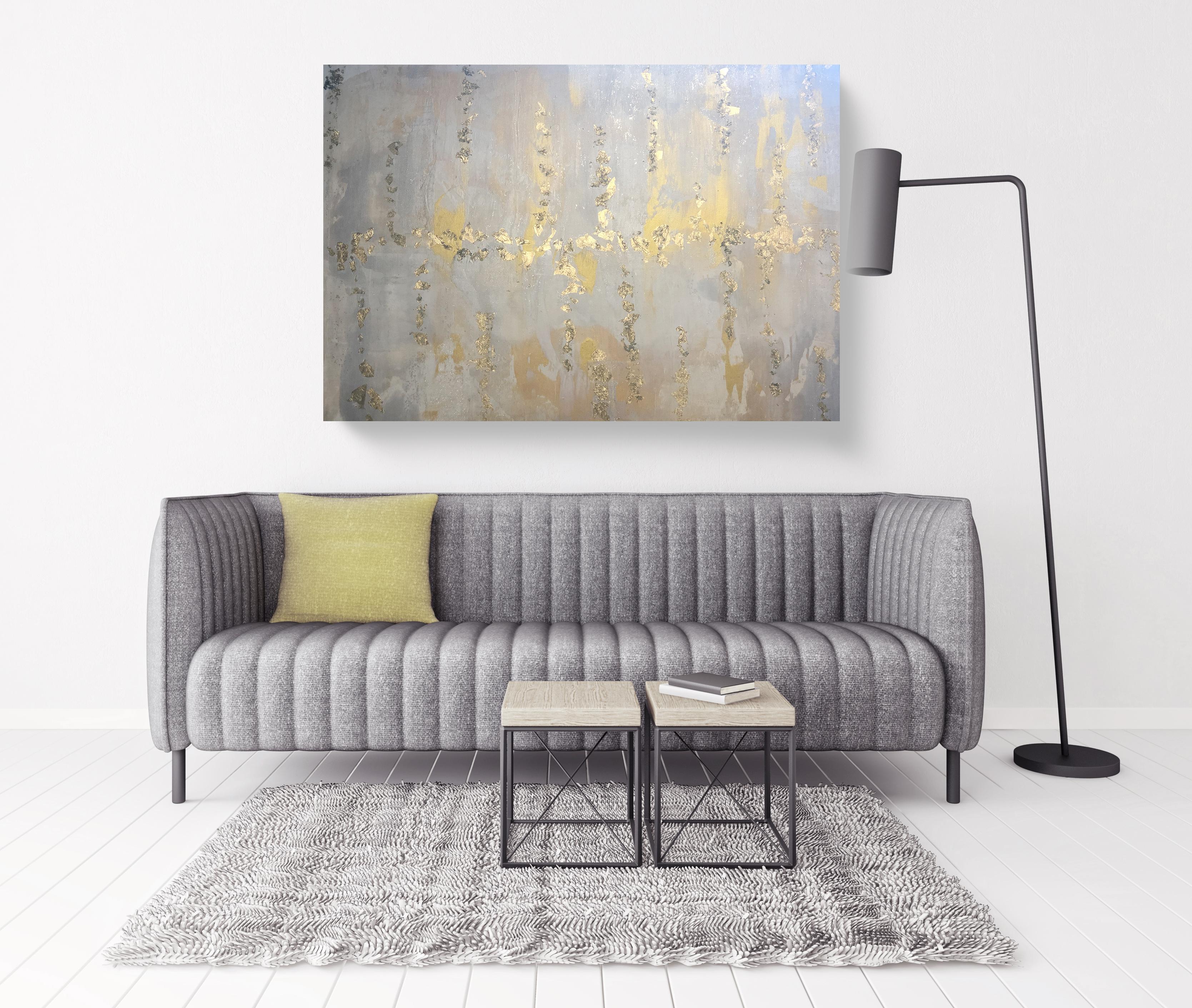 gold abstract art