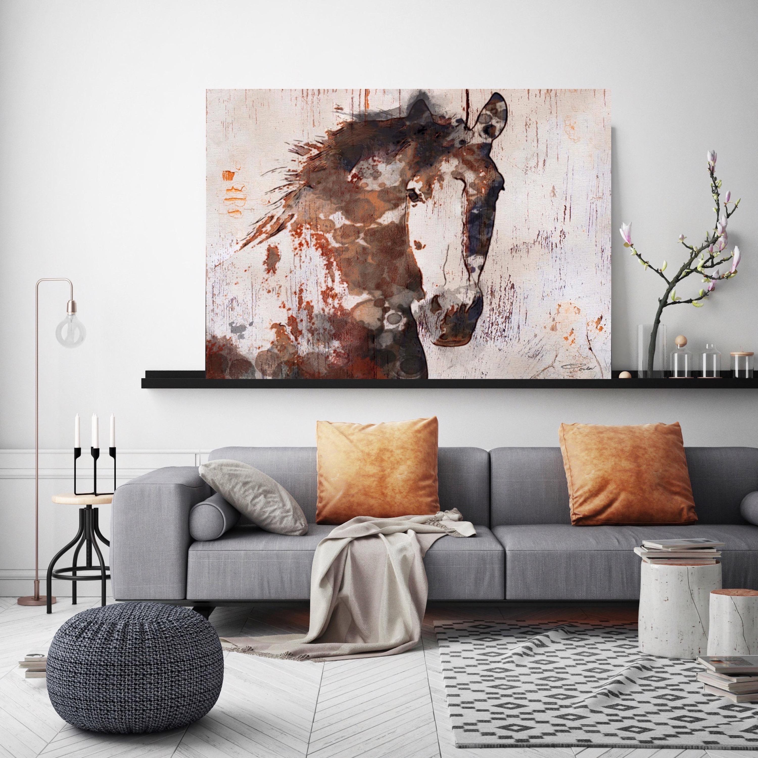 Gorgeous Chestnut Horse Fine Art Hand Embellished Giclee on Canvas Irena Orlov 1