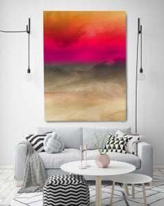 Inspired by Rothko Painting Hand Textured Giclee on Canvas 40W x 60H" Abstract