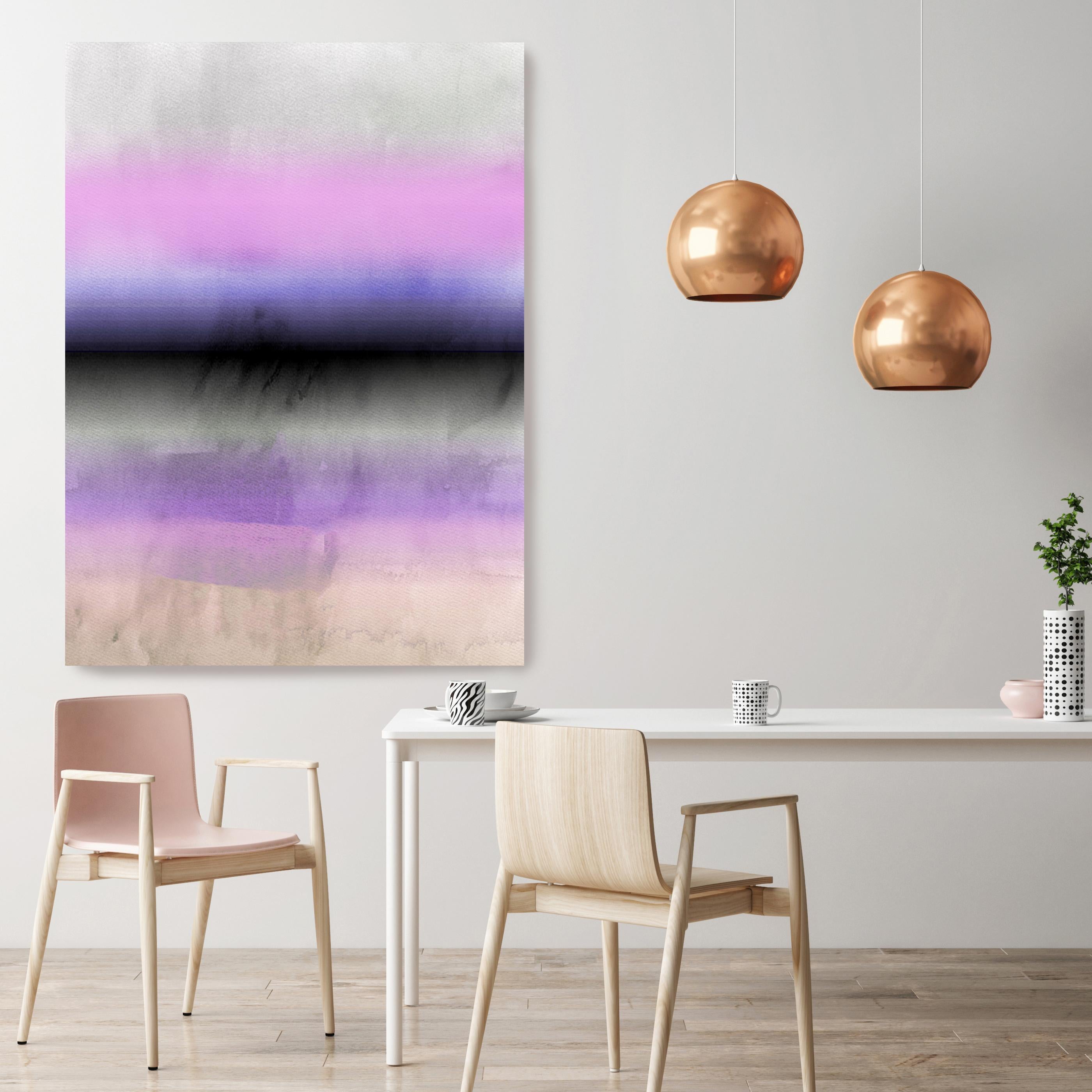purple ombre painting
