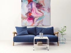 Own Journey to Discover Abstract Art Hand Textured Giclee auf Leinwand 45x45""