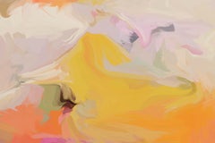 Grado de independencia Arte abstracto amarillo Giclee texturizado sobre lienzo 40Hx 60W"