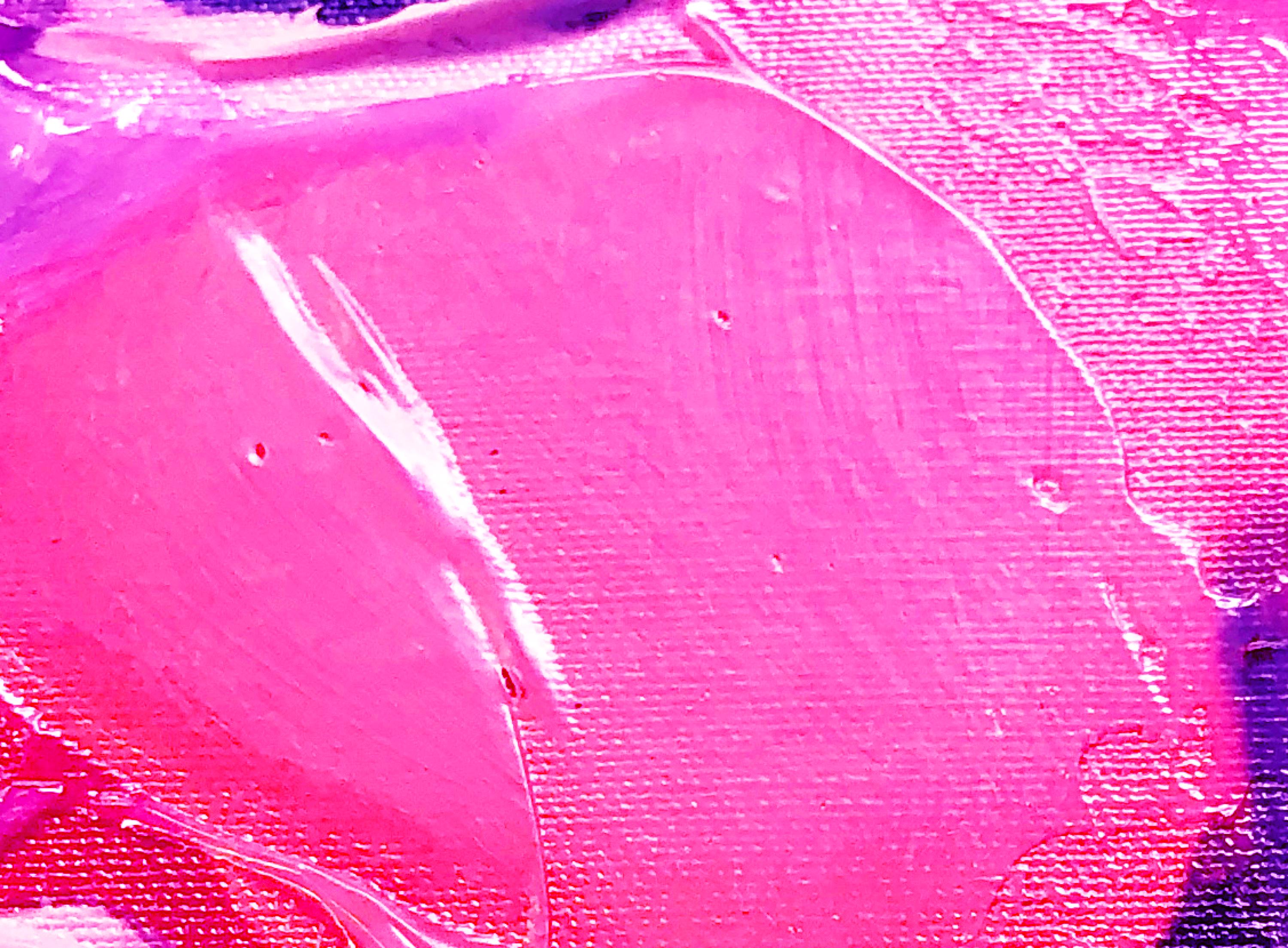 Champagner abstrakte Pastellfarben Kunst texturiert Giclee auf Leinwand 40Hx 60W