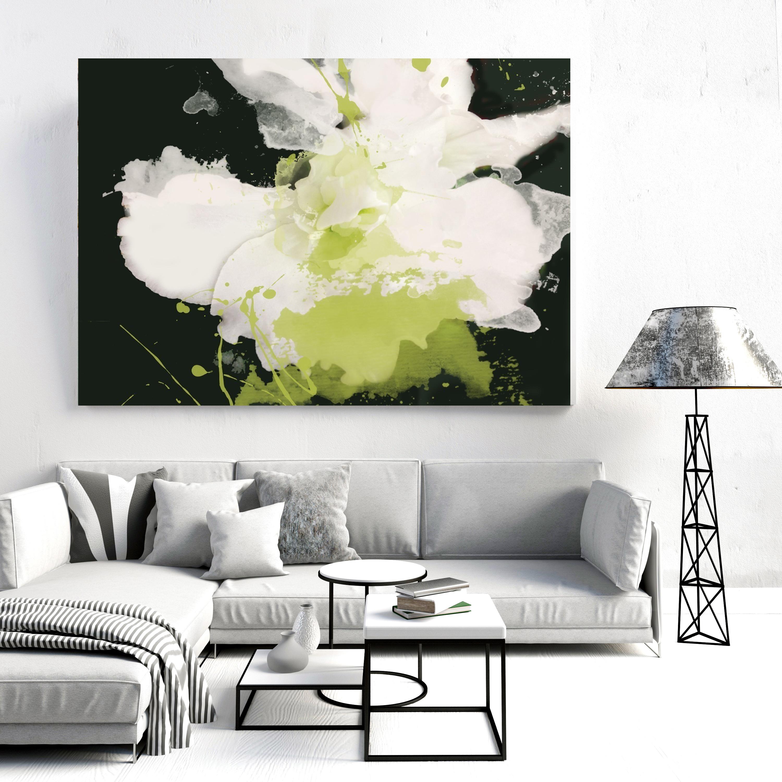 Serene Green Floral Painting Hand Embellished Giclee on Canvas 40H X 60W 

State-of-the-art HAND EMBELLISHED ∽ MUSEUM QUALITY ∽ DISPLAY READY Giclee Reproduction
Each limited edition Giclee is hand embellished by the artist, making it one of a kind