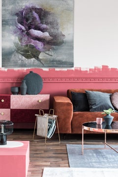 Stillleben Blumengemälde, Kunst, strukturiert, Giclee auf Leinwand 45x45" Dream Nature