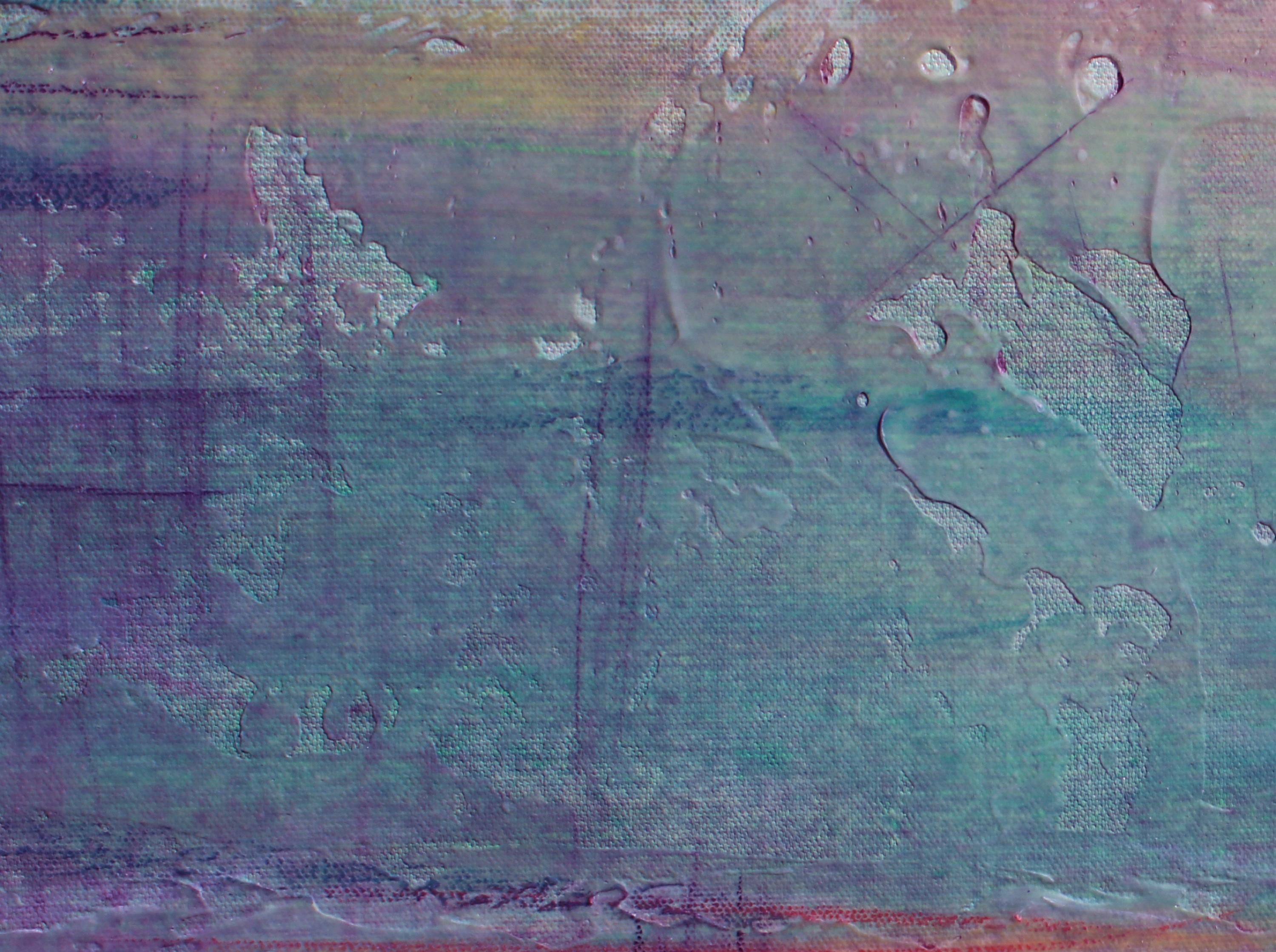 April Grace, Rustikales Blumengemälde, handverziert, Giclee auf Leinwand, 40 H x 60 B (Grau), Landscape Painting, von Irena Orlov