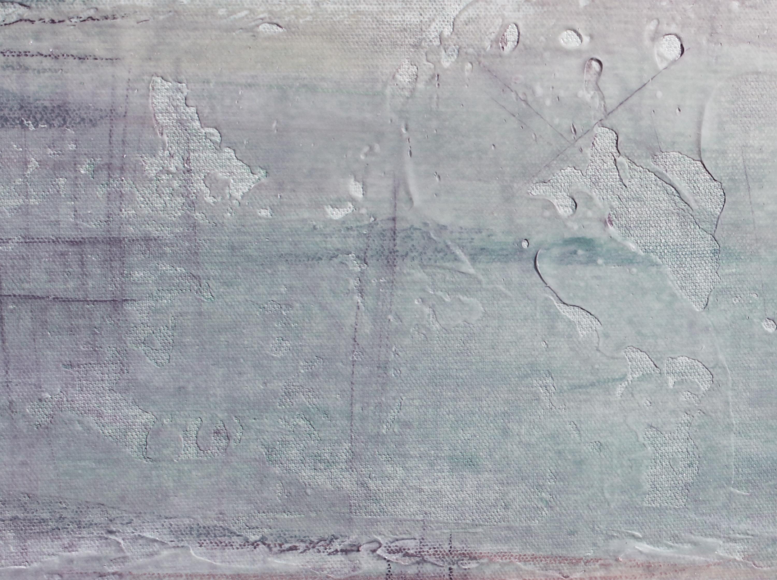 In Love With Spring Rustikale Blumen Kunst verschönert Giclee auf Leinwand 40H X 60W (Grau), Landscape Painting, von Irena Orlov