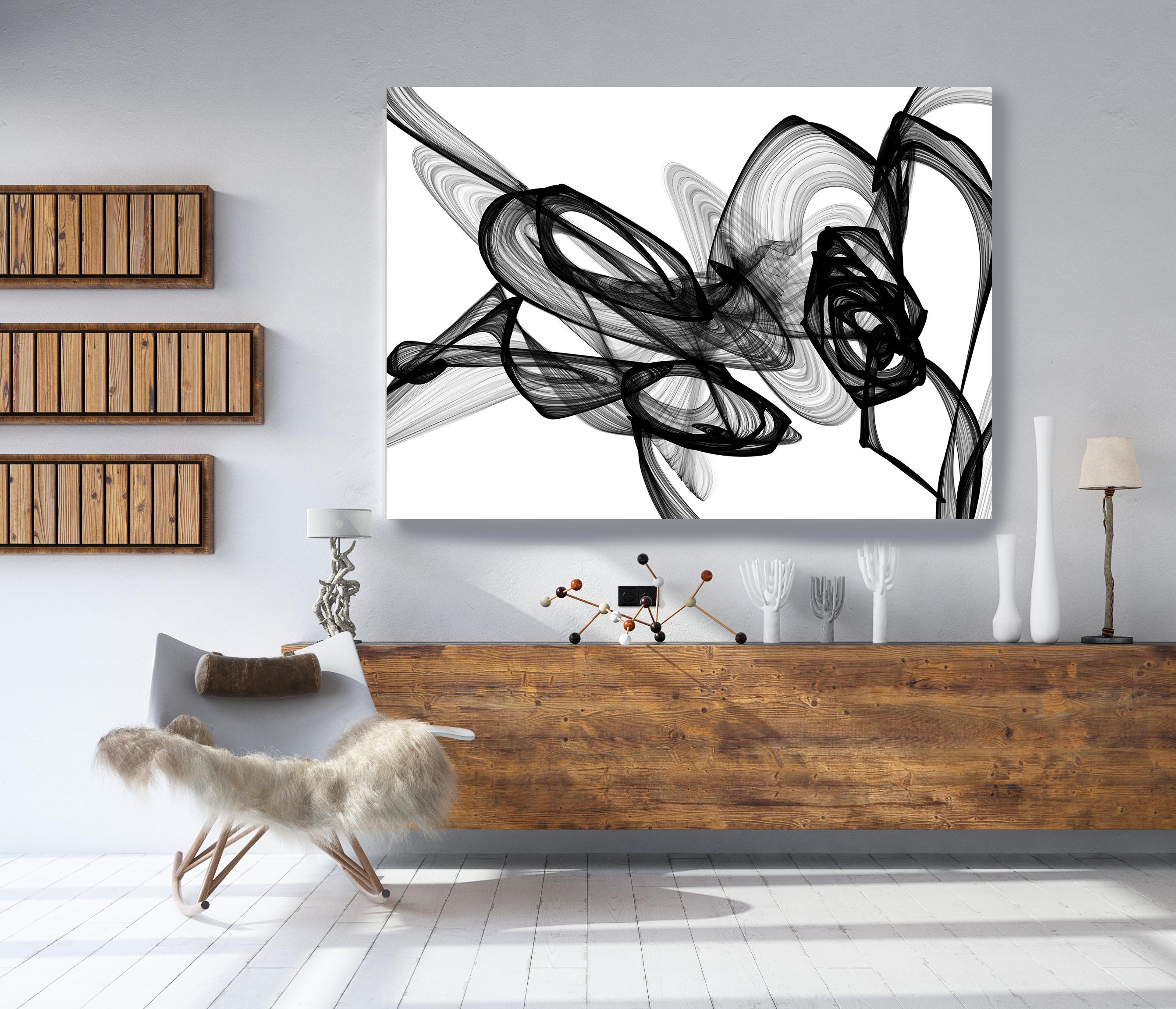 44H x 68W inch, Innovative and Contemporary Original New Media Abstract Black And White Work on Canvas
Minimalist New Media Original Painting on Canvas

❘❘❙❙❚❚ Invest in original paintings today! ❘❙❙❚❚  Discover Art You Love. 
Start and build your
