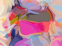 Bohemian Painting Mixed Media Canvas 40x60" Between Shadows 2