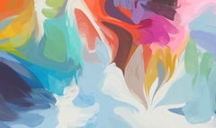 Abstraktes Flow Buntes Gemälde Mixed Media 40x60" Another Self