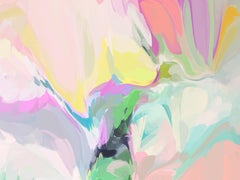 Pintura Contemporánea Flow Lienzo Mixto 38x56" El mundo ante mí