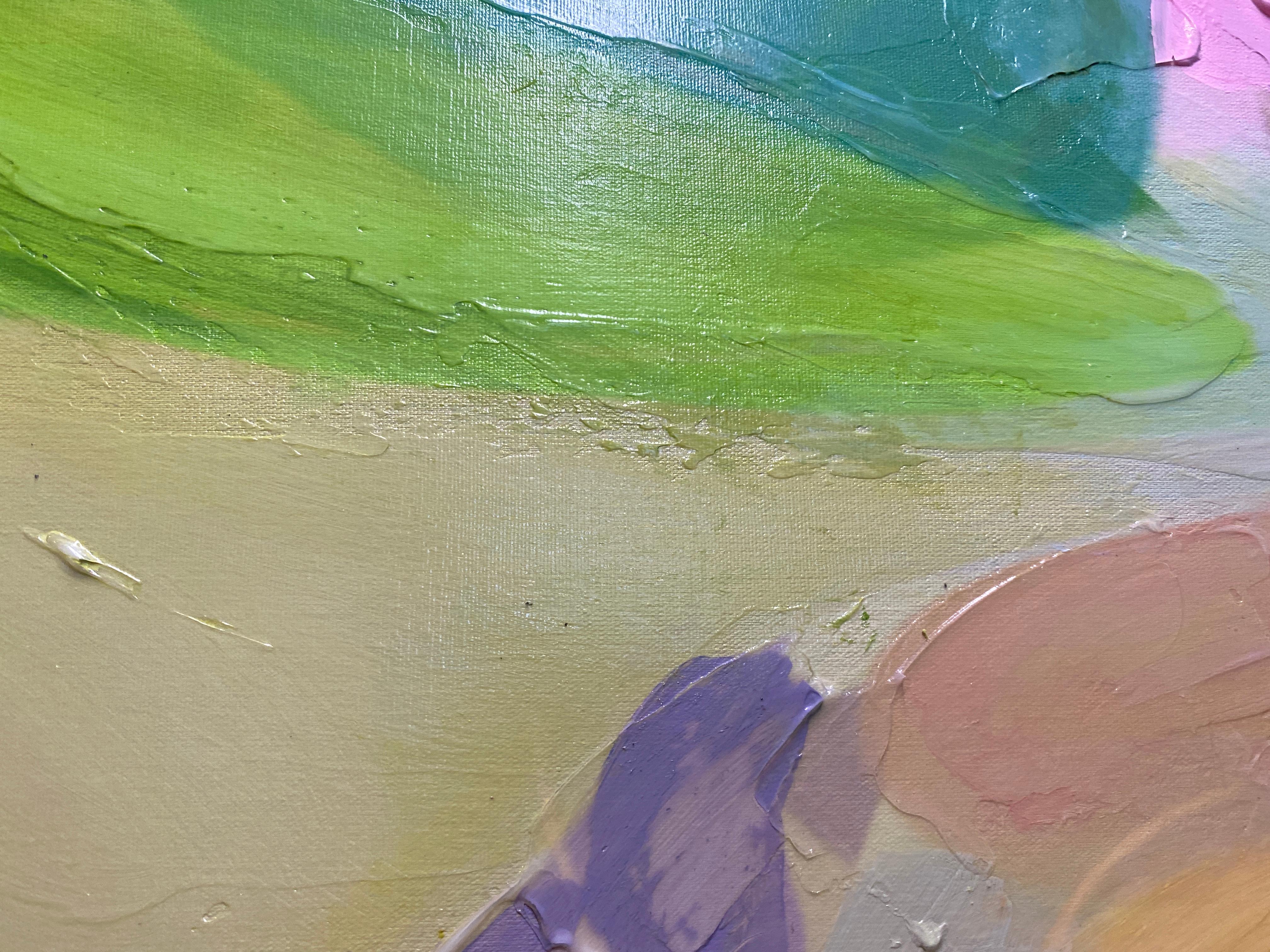 Greene & Greene & Greene & Greene, pittura astratta su tela 40x65