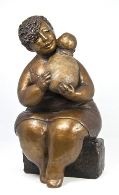 Limited edition sculpture by Rose-Aimée Bélanger  MOTHER & CHILD E.A.  II/IV