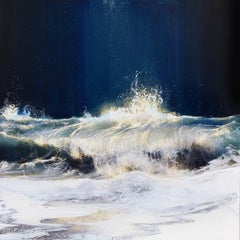 Original painting by Steven Nederveen  TUMBLING OUT OF AN INKY DARK SEA