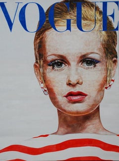 Original oil on canvas painting by Robert Lemay titled  TWIGGY