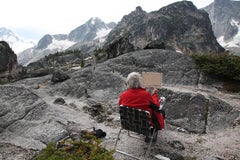 Original acrylic painting by Robert Genn  AT THE PEARL, BUGABOOS