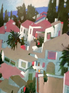 Original acrylic painting by Robert Genn  LINARES DE LA SIERRA 2