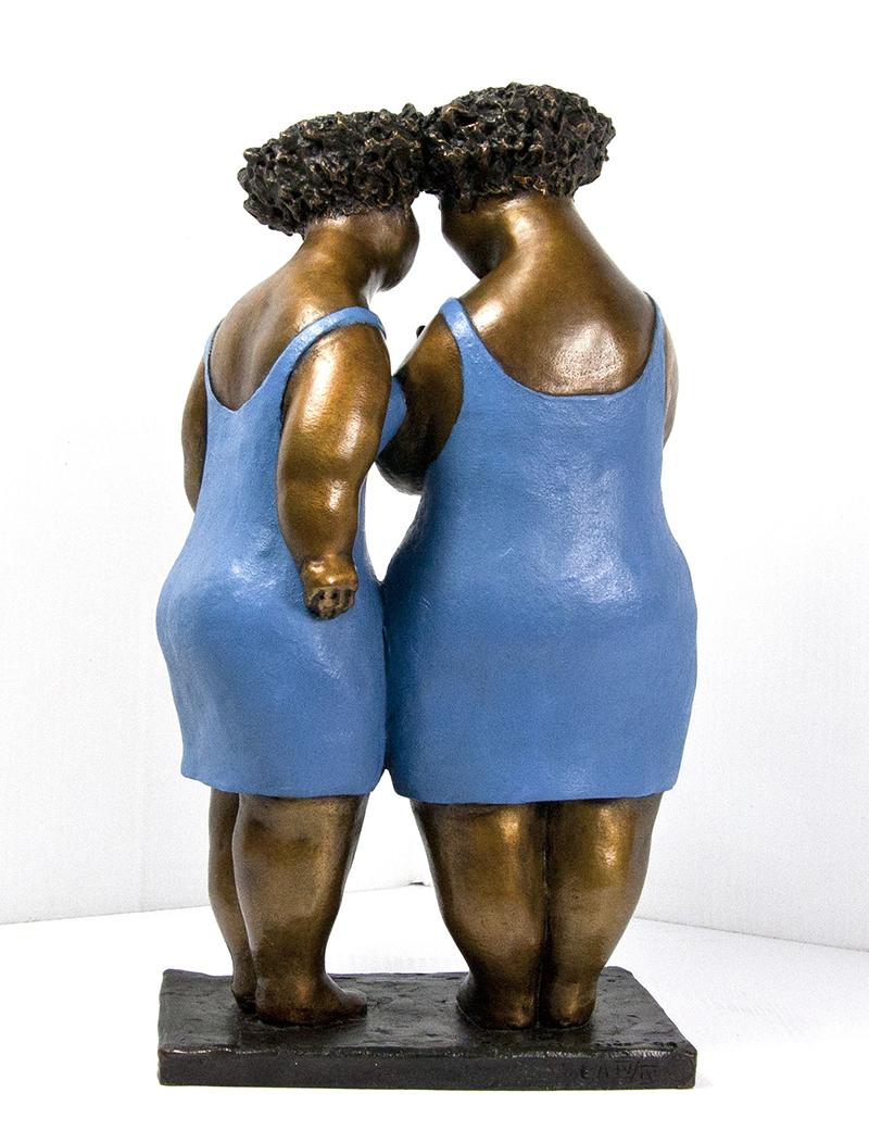 The essence of Rose-Aimée and her charming bronze sculptures is about being in the present moment. Her creative process is a celebration of life and her work radiates romantic joy. Rose-Aimée's rounded figures represent her uncanny ability to create