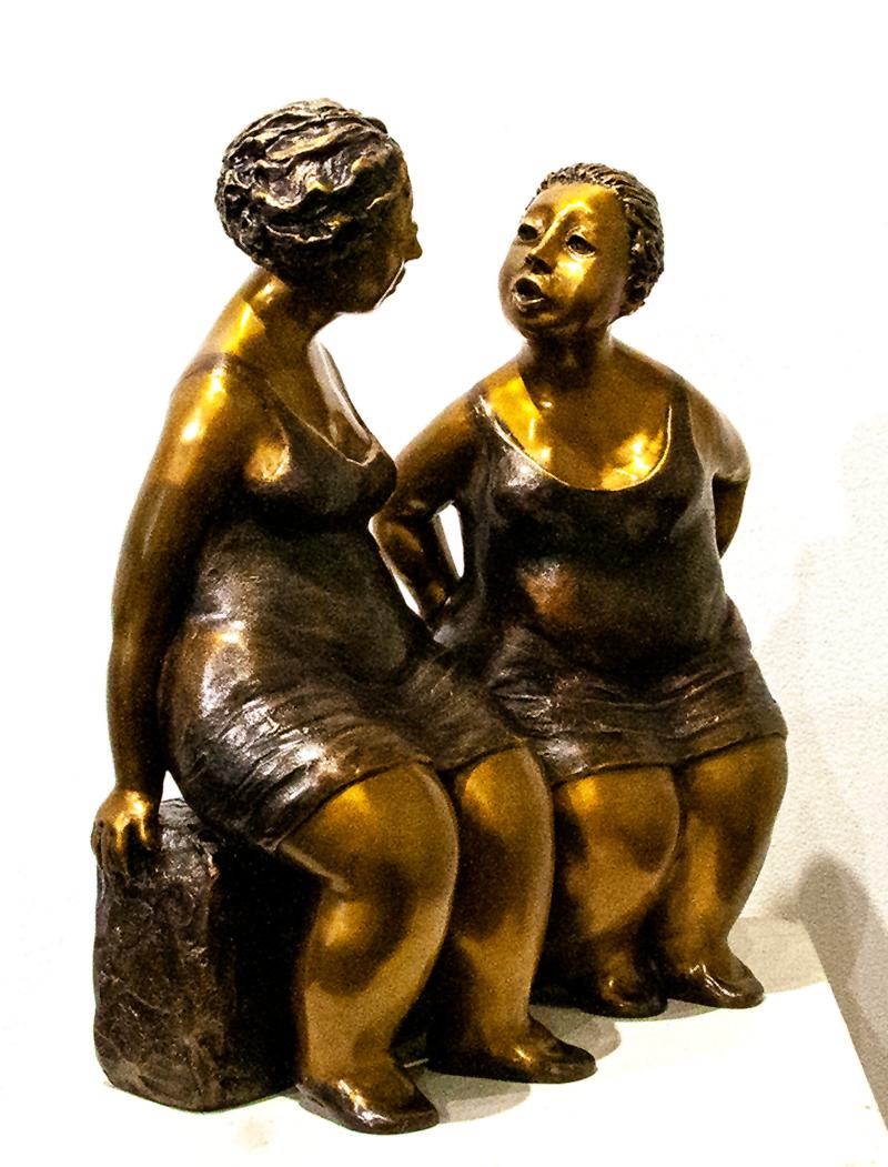 Bronzeskulptur in limitierter Auflage von Rose-Aimee Belanger  COMPLICITY  E.A. III/IV (Zeitgenössisch), Sculpture, von Rose-Aimée Bélanger