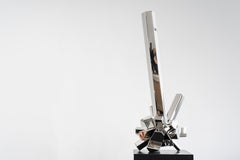 RockGrowth 115 Root - Mirror Polished Stainless Steel, Abstract Sculpture