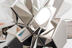 RockGrowth 115 Root - Mirror Polished Stainless Steel, Abstract Sculpture