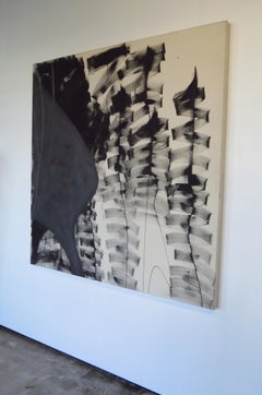 monochromatic, abstract, textured, painting