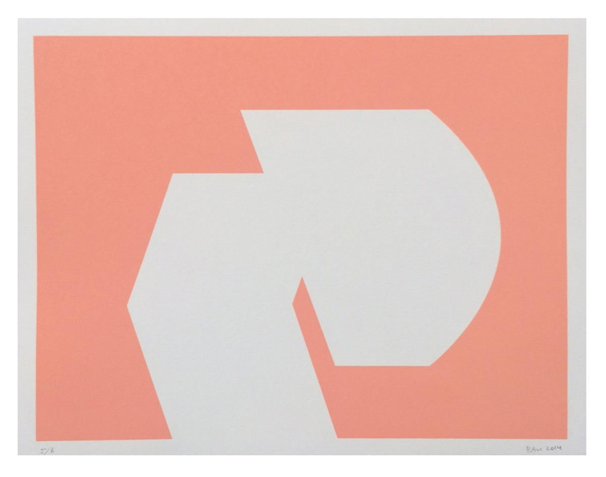 Felix Baudenbacher  Abstract Print - Red, abstract, screen print, paper
