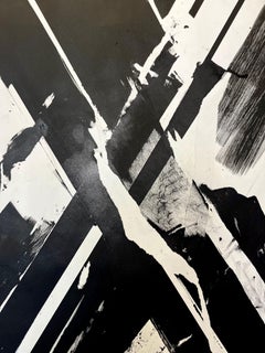 Line, Organic, Black, Sumi Ink, White, Paper, Large, Drawing, X