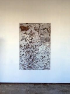 The Howl, monochromatic, black and white, text, big, staples, metal, photograph