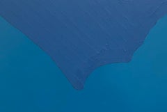 Painting, Wave, Ocean, Blue, Spray Paint, Mixed Media, Abstract